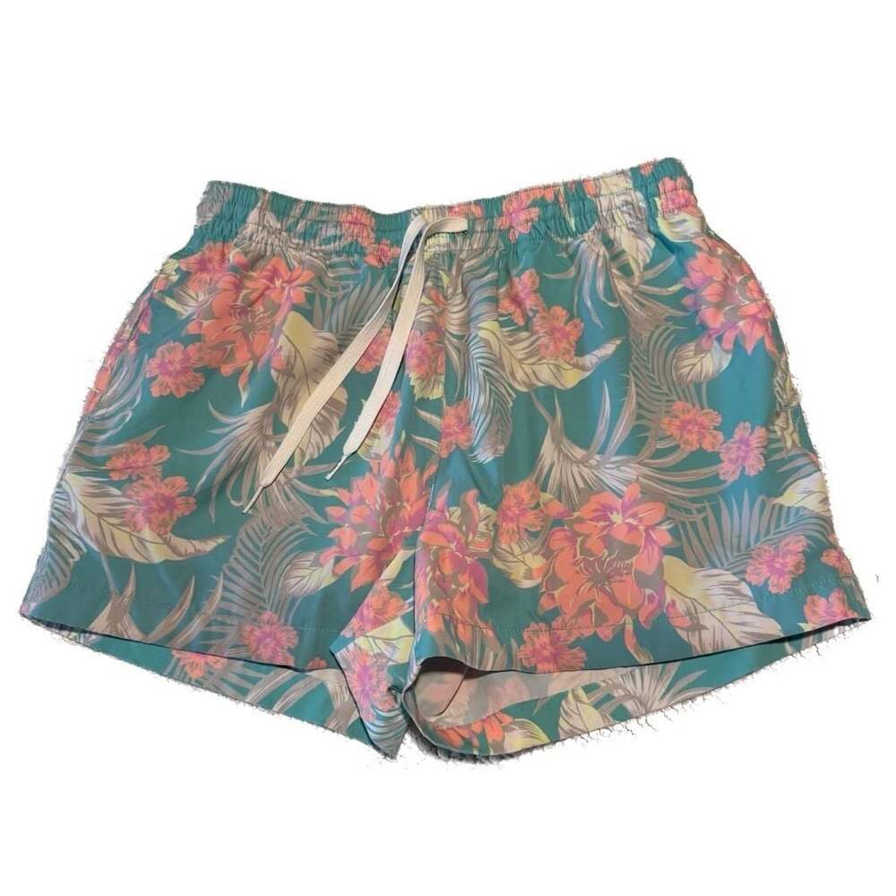 Chubbies Men's 4" Inseam Tropical Floral Swim Trunks Size Medium
